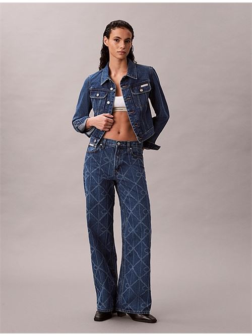 cropped 90s jkt indigo CALVIN KLEIN JEANS | LV047E629GMZK